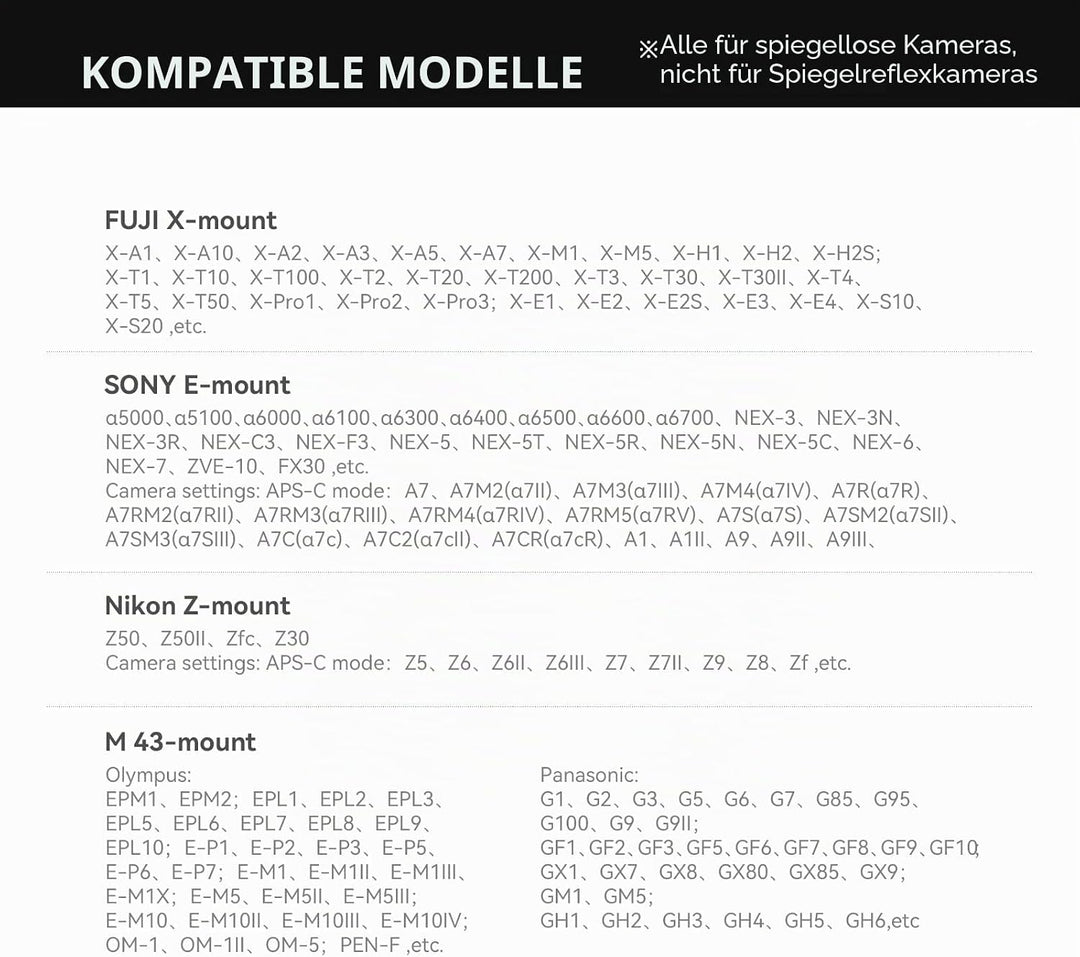 TTArtisan APS-C 25 mm F2 Metallgehäuse, kompatibel mit Nikon Z-Halterung, Schwarz, 25 mm F2