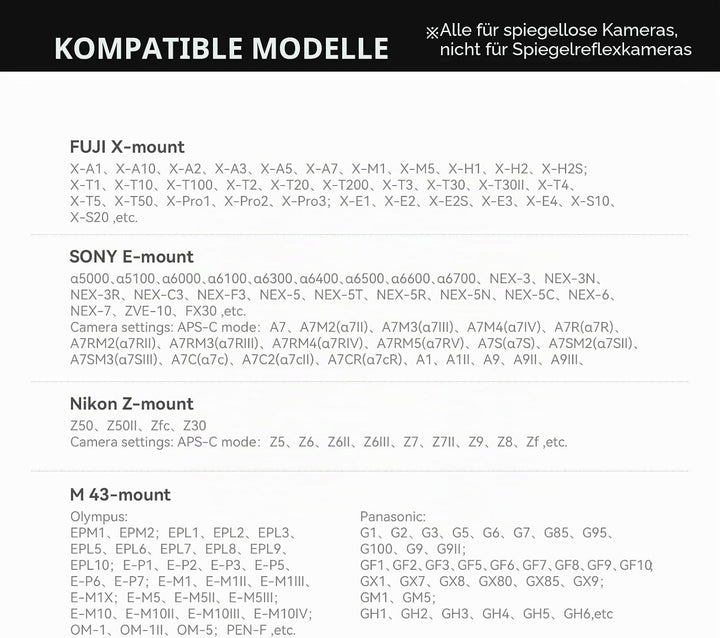 TTArtisan APS-C 25 mm F2 Metallgehäuse, kompatibel mit Nikon Z-Halterung, Schwarz, 25 mm F2