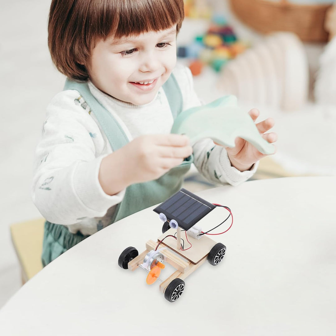 UPKOCH Solarauto Selber Bauen Projekte Stemmen Solarbetriebenes Auto Elektronik-kit 3D-Puzzle-Spielz