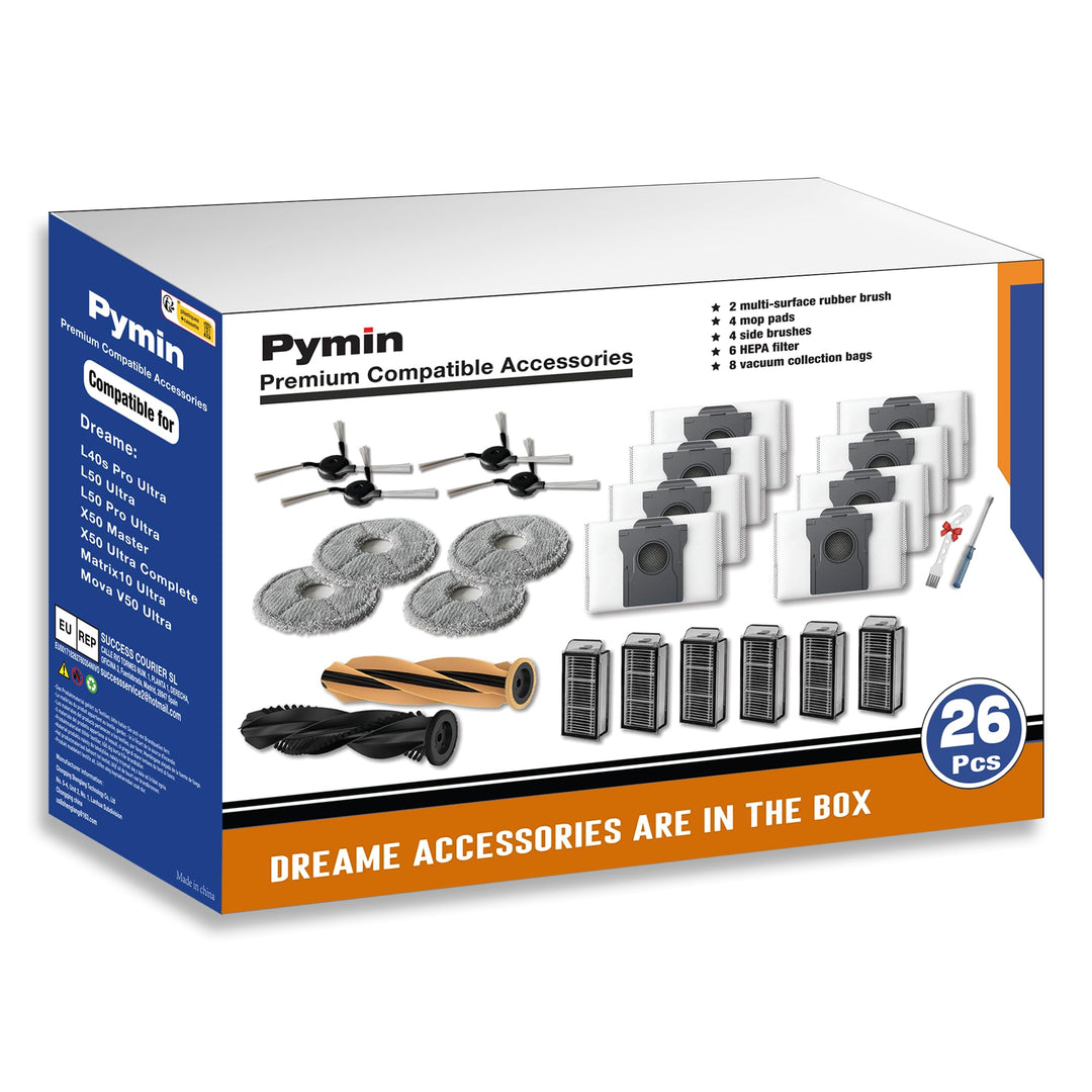 26pcs Ersatzteile für Dreame X50 Ultra / L50 Ultra / Matrix10 Ultra/Mova V50 Ultra Roboter Staubsaug