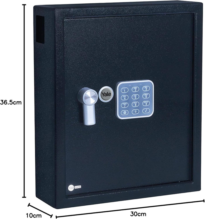 Yale - Elektronischer Schlüsseltresor - 100 Haken - YKB/550/DB1 - Standardsicherheit - Schwarz Elekt
