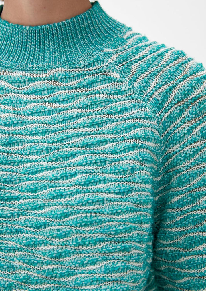 QS Damen Sweater XXL Blue Green, XXL Blue Green
