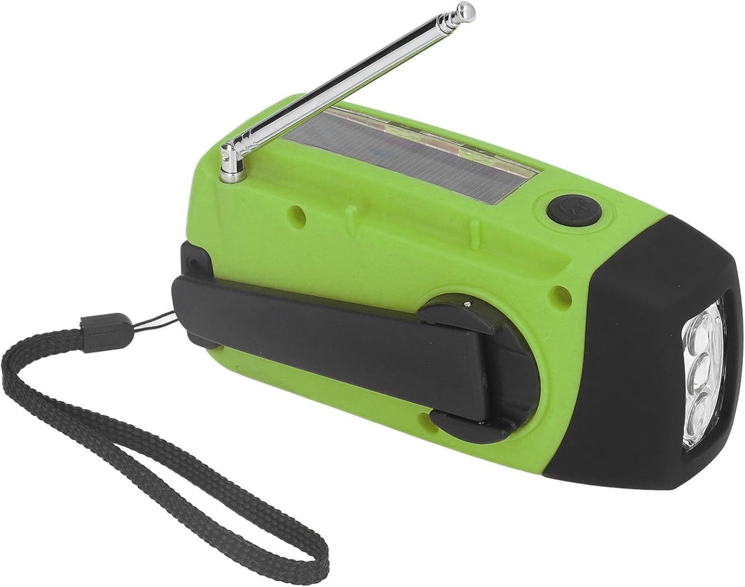 Solar Radio, Hand Kurbelradio 1200-mAh Batterie Power Notfallradio mit Laterne, Tragbare USB Aufladu