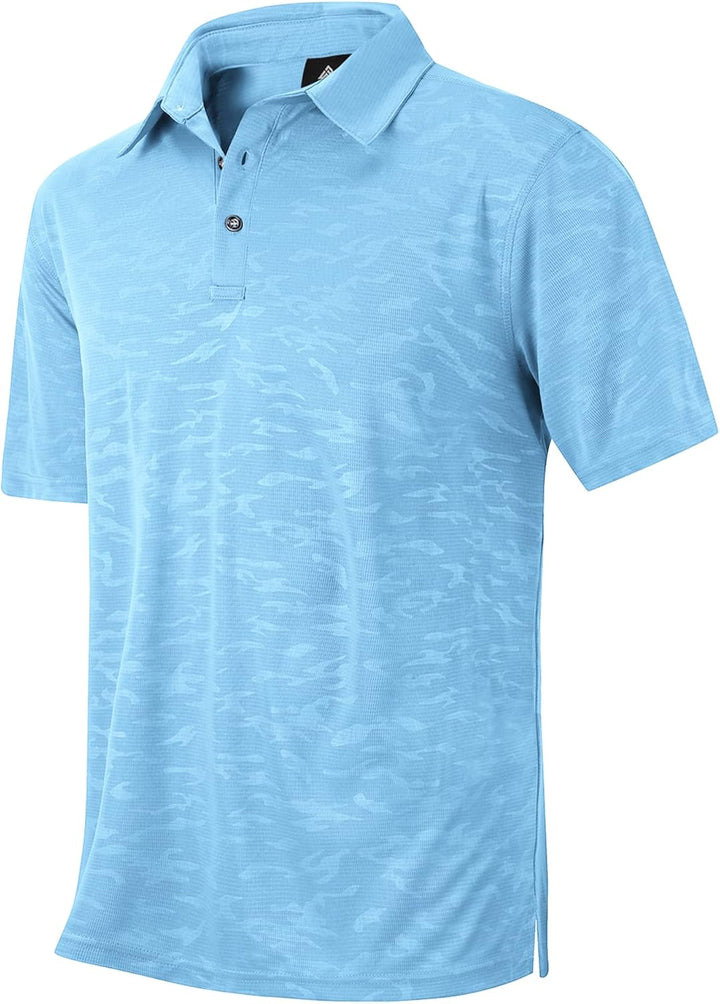 geeksport Herren Poloshirt Kurzarm Tennis Regular Fit Shirt Sport Schnelltrocknend Atmungsaktiv Polo