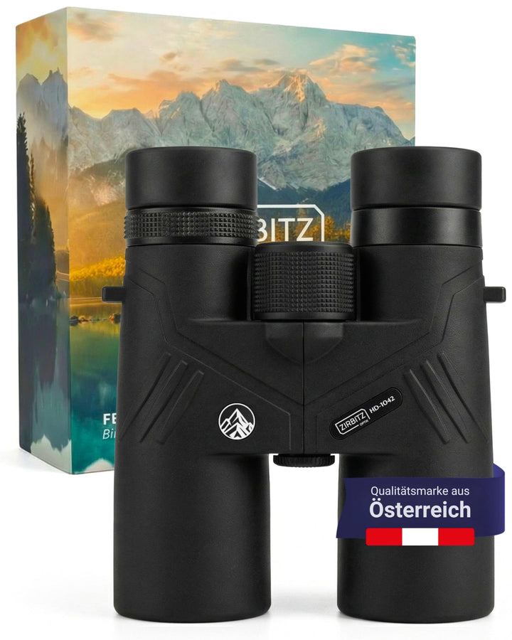 HD Fernglas 10x42 leistungsstark & IPX7-wasserdicht - Outdoorfernglas stufenlos einstellbar für Wand