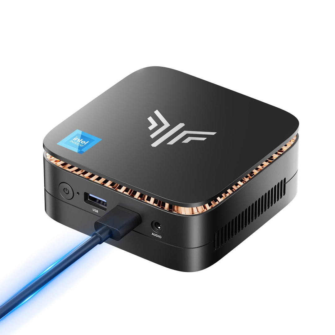 NiPoGi E1 Mini PC Ιntel Alder Lake-Ν N97(bis 3,6 GHz) 16GB DDR4 512GB SSD, Mini Computer/Gigabit Eth