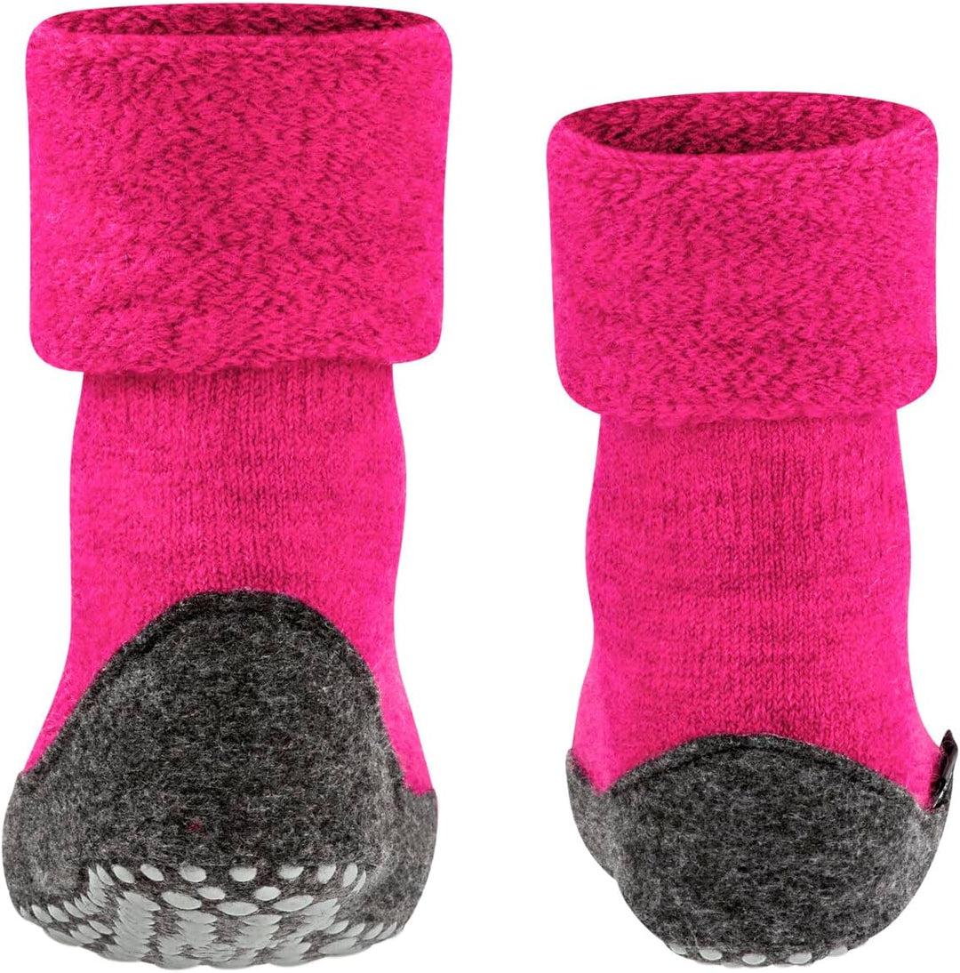 FALKE Unisex Kinder Cosyshoe Stoppersocken atmungsaktive klimaregulierende geruchshemmende Wolle rut