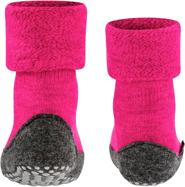 FALKE Unisex Kinder Cosyshoe Stoppersocken atmungsaktive klimaregulierende geruchshemmende Wolle rut