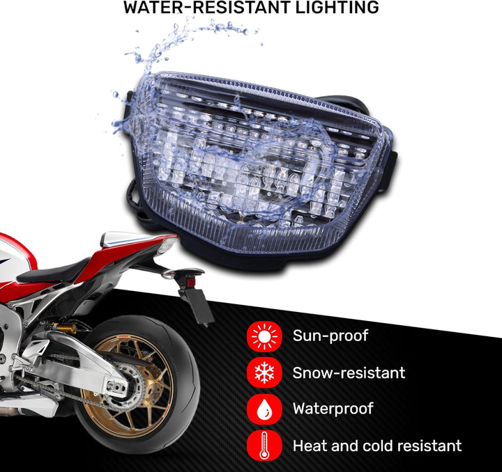 aVDB-moto LED Bremslicht/Rücklicht kompatibel mit HONDA CBR 1000 RR SC59 2012-2016 Plug & Play mit i