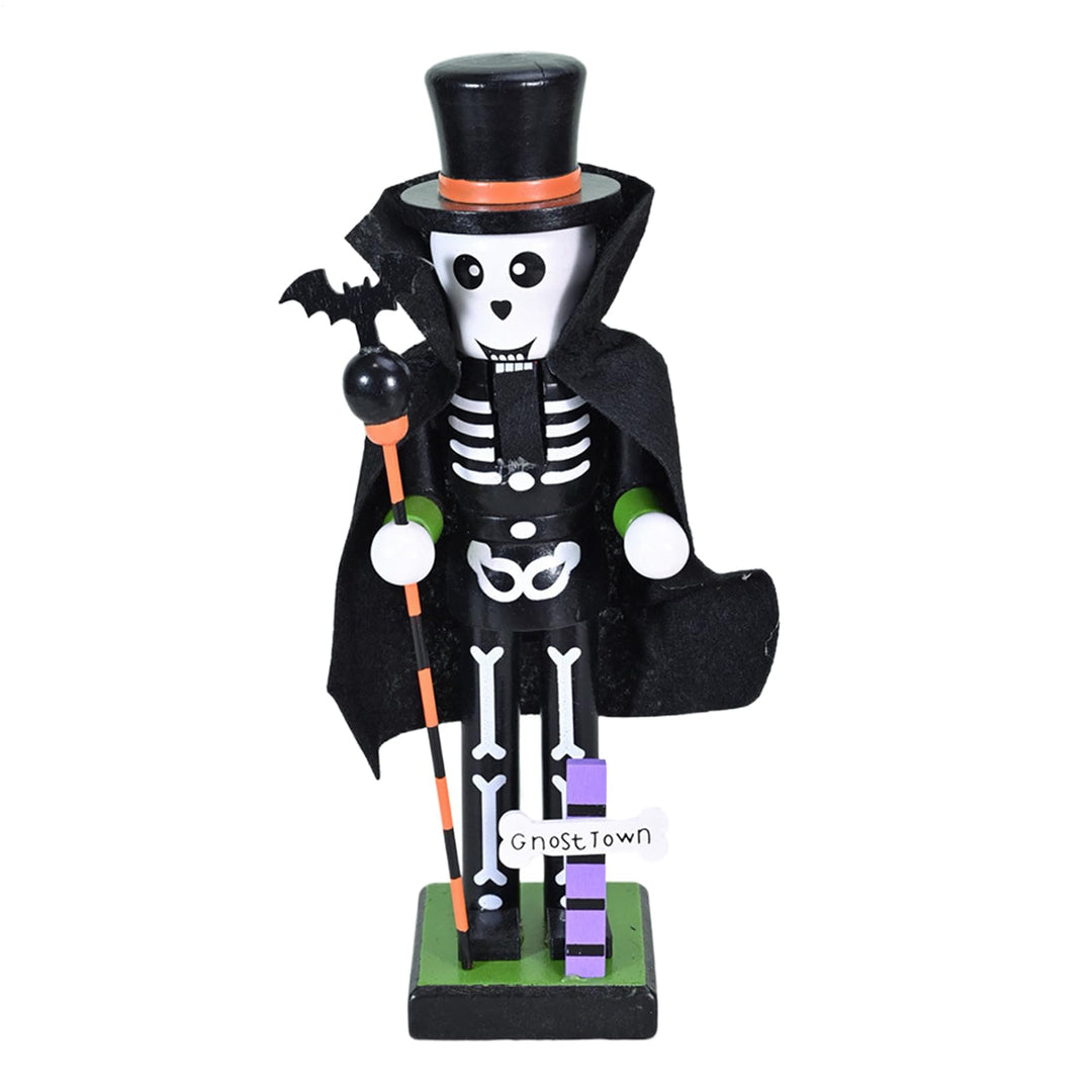 Generisch Halloween Holz-Nussknacker - Hexen Kürbis Holz Nussknacker,Geschenktütchen Füllung Grusel