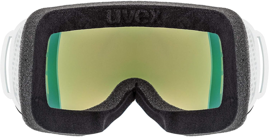 Uvex Unisex Downhill 2000 Cv Skibrille (1er Pack) Einheitsgrösse white mat/orange-green, Einheitsgrö