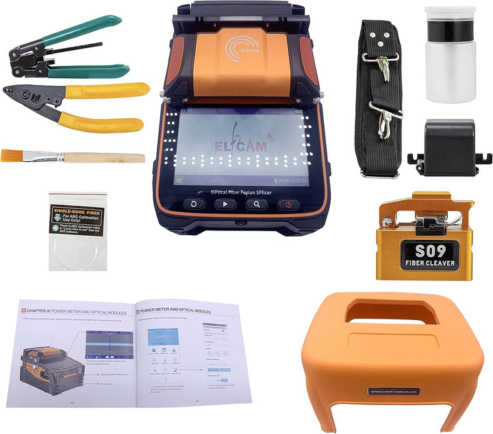 Elfcam® - Glasfaser-Schweissgerät Fire Ai9 Kit, Art der Ausrichtung – Herz mit Herz, 6 Motoren, Bele