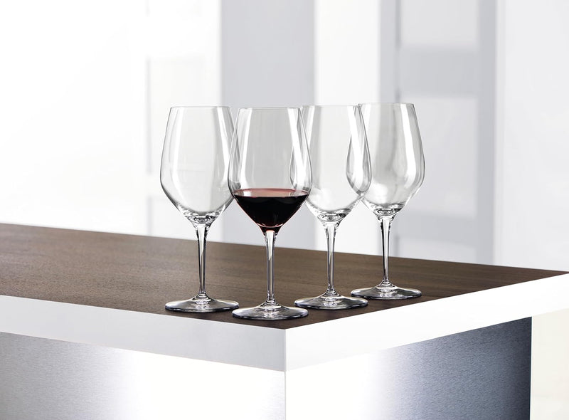 Spiegelau & Nachtmann Weinglas, Glas, Bordeauxglas, 4 Stück (1er Pack), 4 Bordeaux-Gläser, Bordeaux-