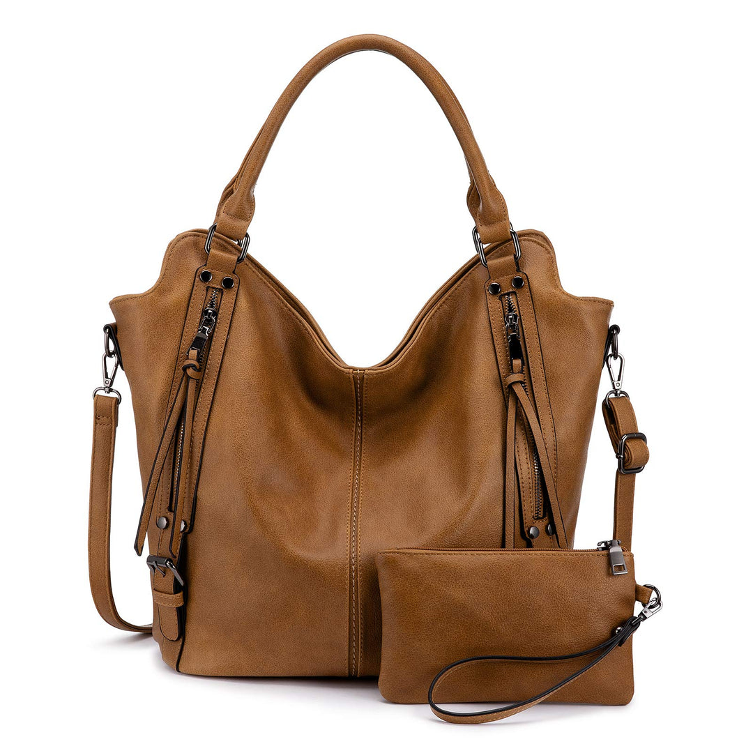 Realer Damen Handtaschen Gross Shopper Lederhandtasche Schultertasche Umhängetasche Geldbörse Hobo D