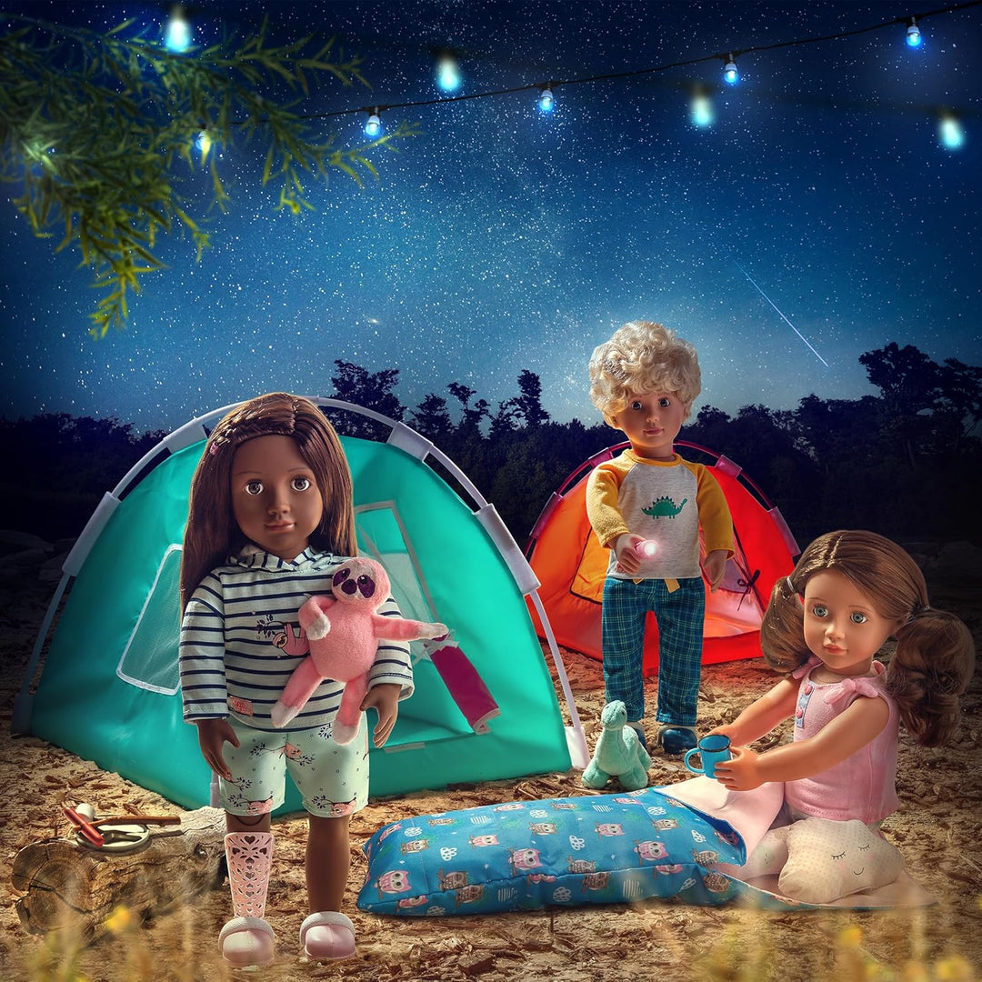 Our Generation – Sleepy Sloth – 46 cm Puppenkleidung – Pyjama-Outfit – Kapuzenpulli – Faultier Plüsc