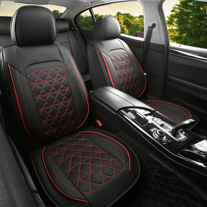 JDWBT Luxus Autositzbezüge Kunstleder Komplettset, Sitzbezüge Auto Universal, Auto sitzbezüge Kompat