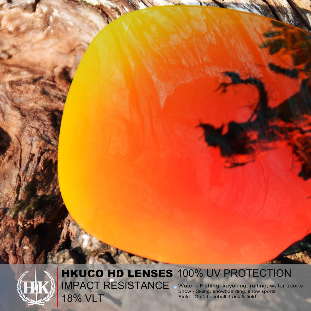 HKUCO Verstärken Ersatz-Brillengläser für Oakley Holbrook XL OO9417 Rot/Grün Sonnenbrille