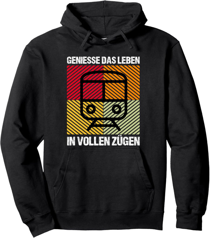Strassenbahn Tram S Bahn Lokomotive Dampflok Eisenbahn Pullover Hoodie