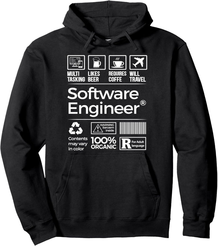 Codierung Programmierer Neuheit SOFTWARE ENGINEER Pullover Hoodie