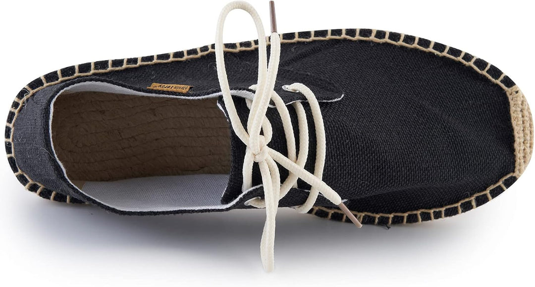 Alexis Leroy Lace Up Herren Espadrilles 41 EU Schwarz 22ss, 41 EU Schwarz 22ss