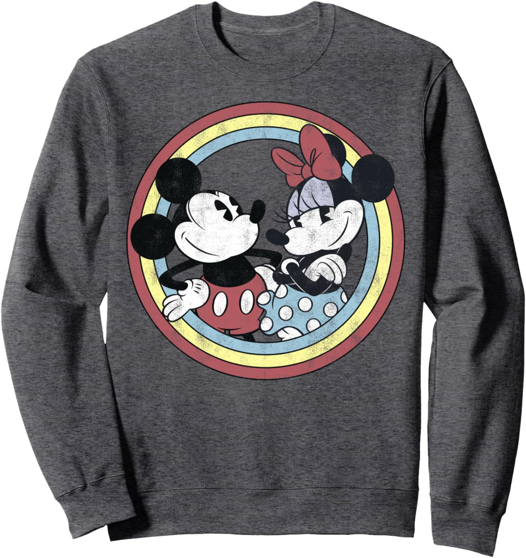 Disney Mickey & Friends Mickey and Minnie Circle Portrait Sweatshirt