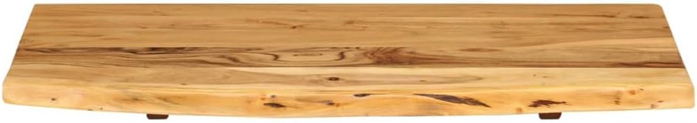 vidaXL Akazienholz Massiv Waschtischplatte Badezimmer Waschtisch Waschtischkonsole Platte Holzplatte