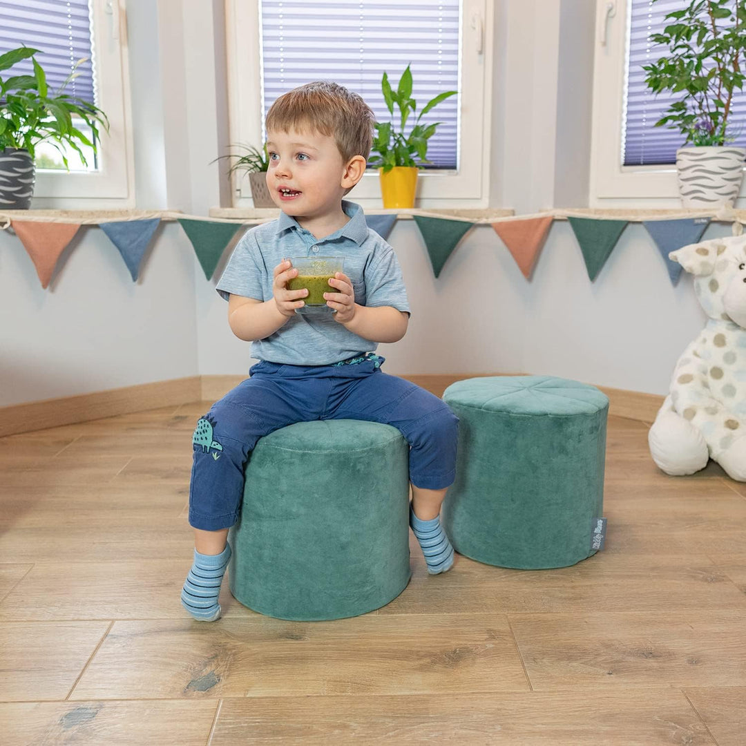 KiddyMoon Spielplatz Velvet Aus Schaumstoff Bausteine Für Kinder Babys Hindernisläufen Mit Abnehmbar