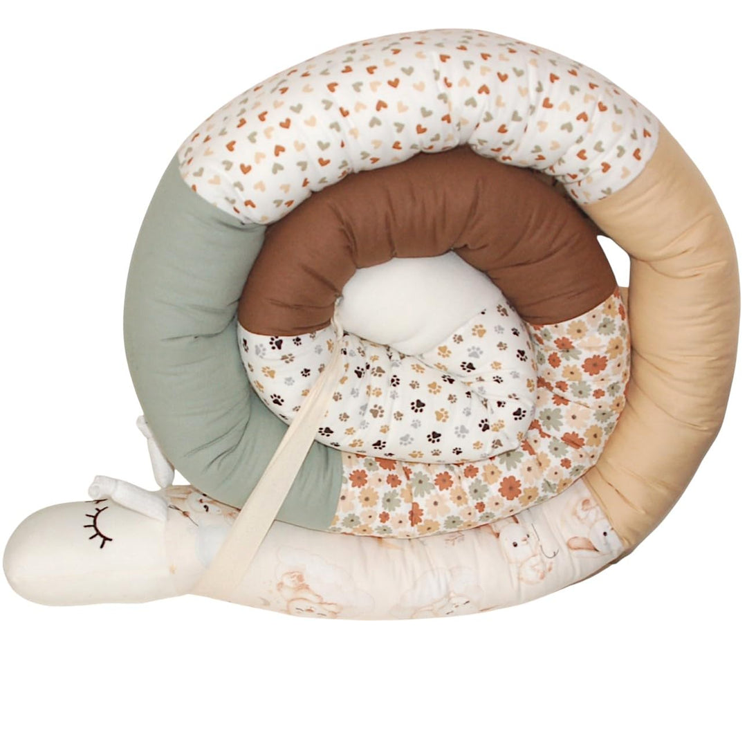 Bettschnecke/Bettschlange XXL (Motiv Bärli) Länge 250cm ** personalisierbar** Seitenschläferkissen