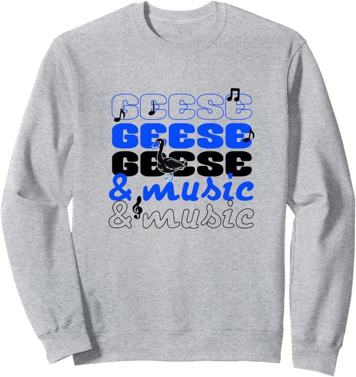 Watschelgänse Musiknoten Musiker Gans Sweatshirt