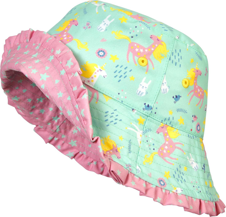 Playshoes Mädchen Bademütze Kopfbedeckung Uv-Schutz Sonnenhut 51 Einhorn, 51 Einhorn