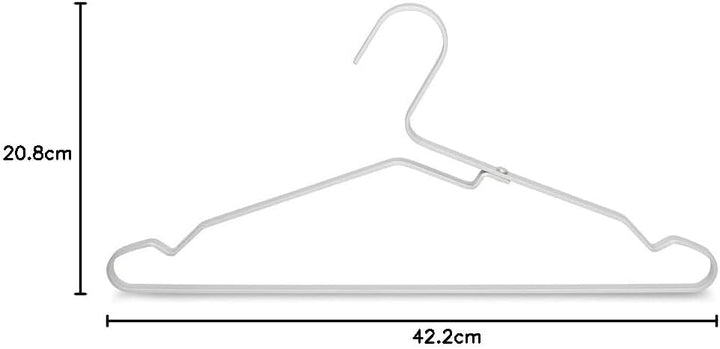 Brabantia Aluminium Clothes Hanger, Set of 4, Silver Silver Einheitsgrösse Aluminium Kleiderbügel (4