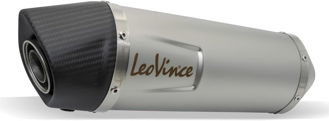 Endschalldämpfer/Auspuffanlage LeoVince SLIP-ON SBK LV ONE EVO, Edelstahl, Carbon Kappe, mit Zulassu