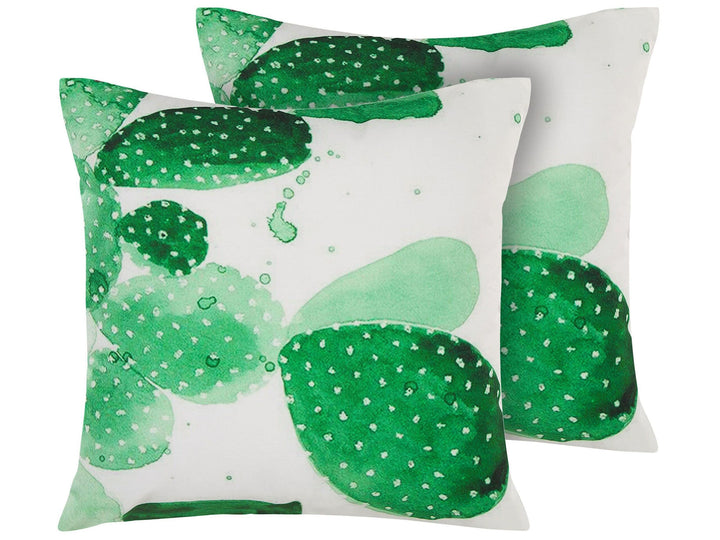 Gartenkissen im 2er Set 45 x 45 cm grün Ostina