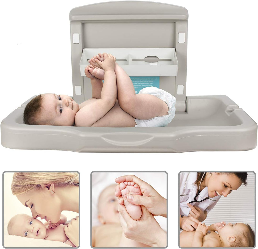 Modundry Baby wickeln Wickeltisch Horizontal Wandmontage Klappbar für Einkaufszentrum, Bahnhof, Kind