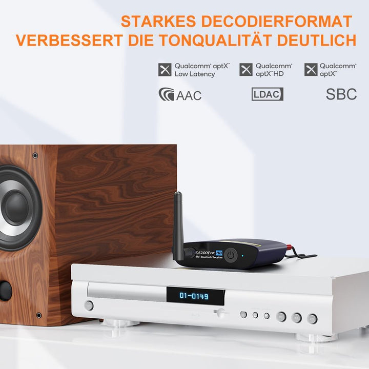 1Mii HiFi Bluetooth 5.3 Musikempfänger für Heimstereoanlage mit LDAC, Bluetooth Audio Adapter mit Au