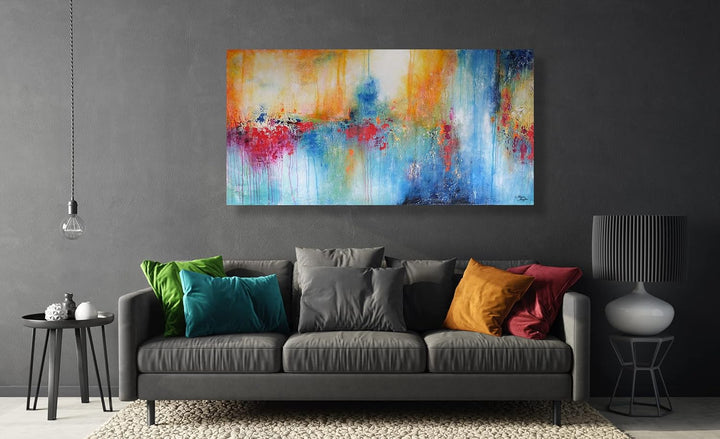 Monica Mirafiori I 100% HANDGEMALT I Gemälde Fantastisch 100x50cm | Gemälde Handgemalt | Acrylgemäld