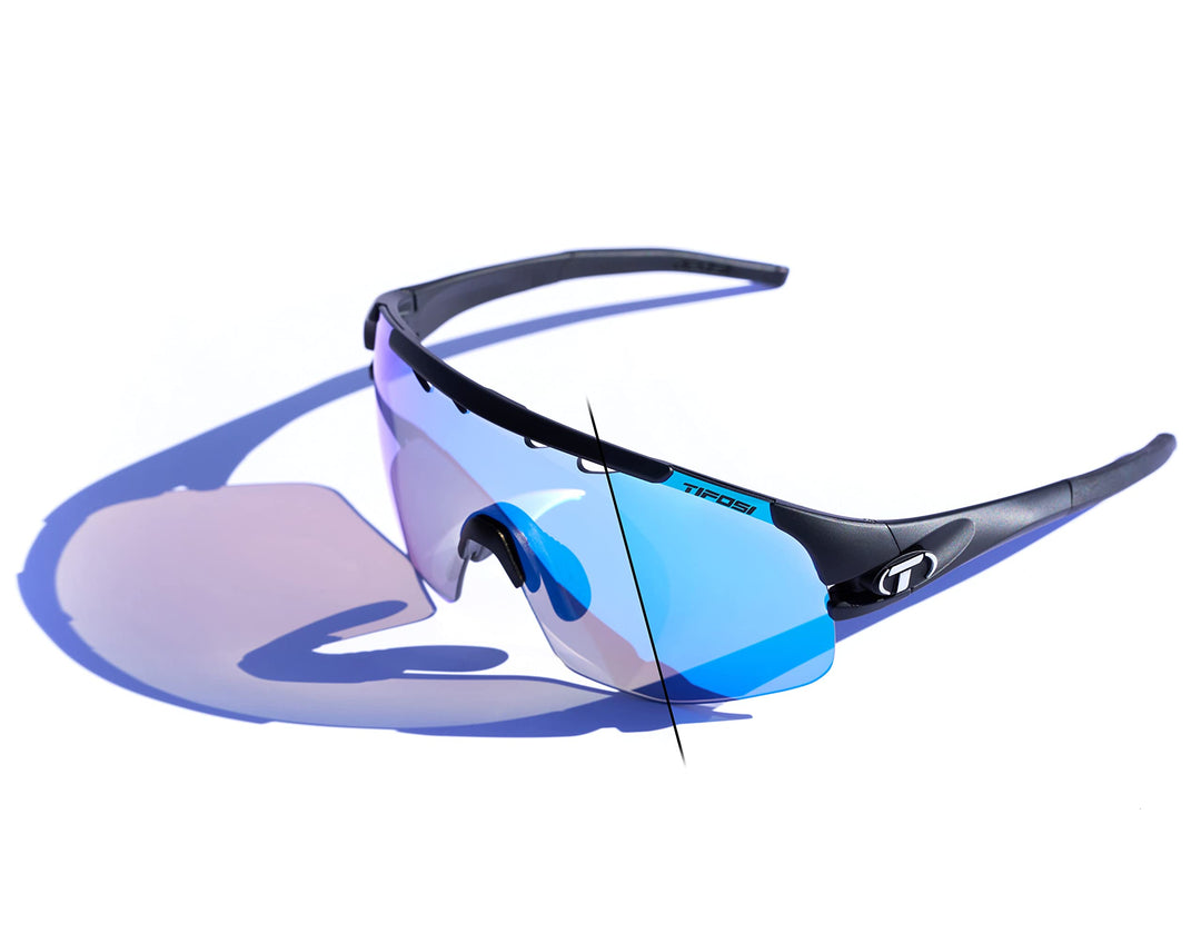 Tifosi Unisex Schlitten Lite Sonnenbrille, Mattschwarz Clarion, x