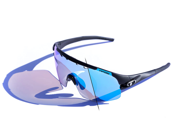 Tifosi Unisex Schlitten Lite Sonnenbrille, Mattschwarz Clarion, x
