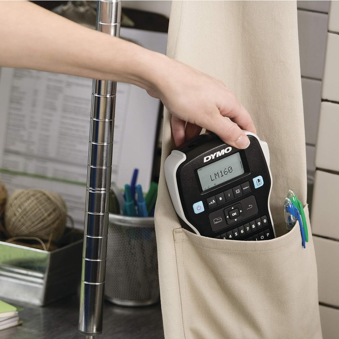 DYMO LabelManager 160 Tragbares Beschriftungsgerät Starter-Set | Etikettiergerät mit QWERTZ Tastatur