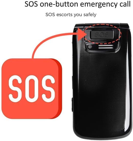 VOCA Klapphandy mit grossen Tasten für Senioren | Entsperrtes 4G LTE | Hohe Lautstärke | SOS-Taste |