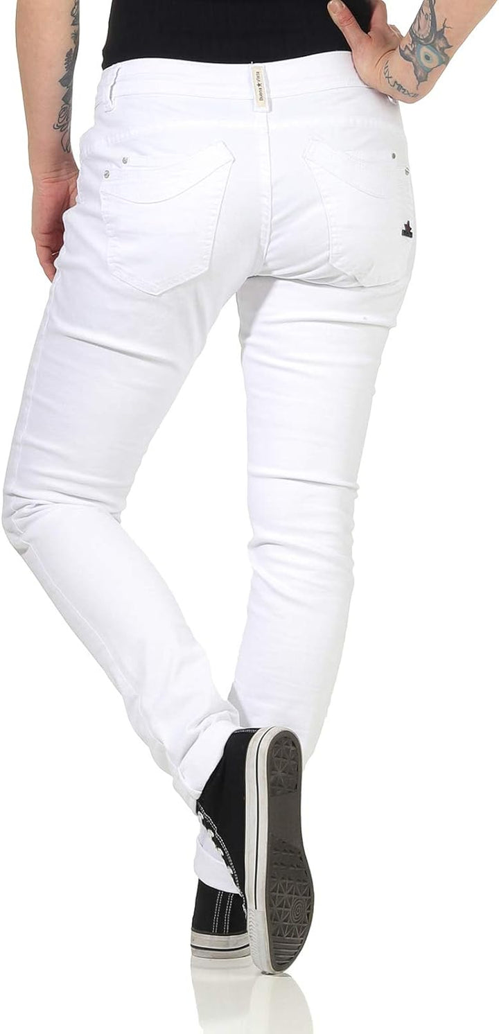 Buena Vista Jeans Hosen Damen - Malibu - Stretch Twill - Black - schwarz - Gr. XS Weiss, XS Weiss
