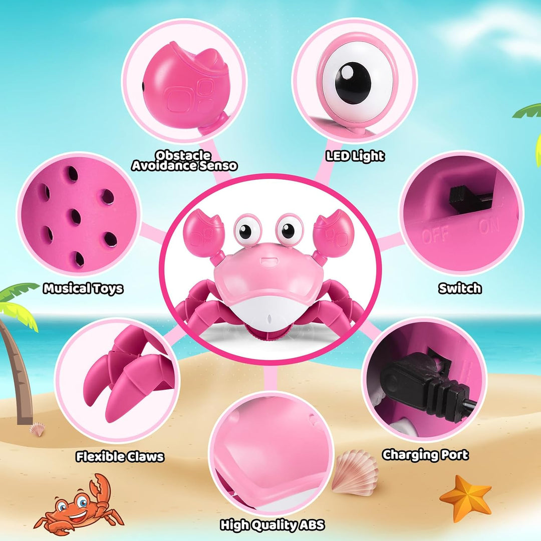 Adeokay Krabbe Baby Spielzeug ab 6 7 8 9 10 Monate, Spielzeug 1 2 3 Jahr Kinderspielzeug ab 1-3 Jahr