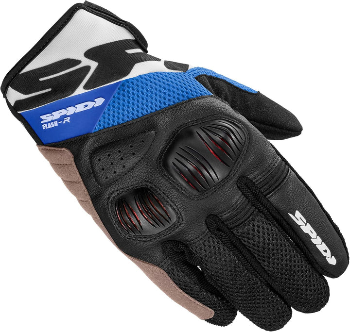 SPIDI, Flash-R Evo, Herren-Motorrad-Handschuhe, schützend & strapazierfähig, Sommerhandschuhe, wasse