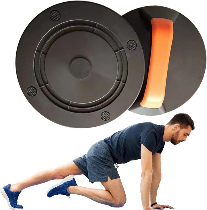 Strength Training Pushup Stands, 2X Exercise Roller Wheels with Rotating Handles, 7.87x3.15 Inches,