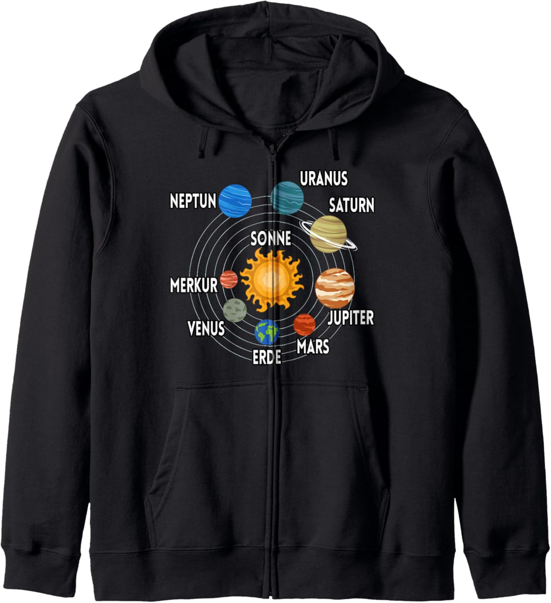 Sonnensystem Planeten Sonne Beschreibung Kapuzenjacke