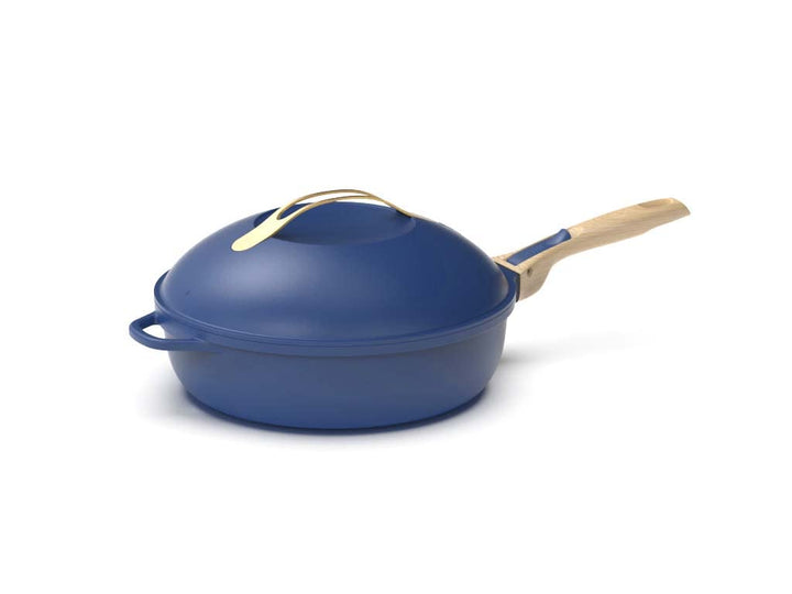 COOKUT - Die fabelhafte 8-in-1-Pfanne - Einzigartiges Utensil, das Pfanne und Schmorpfanne ersetzt -