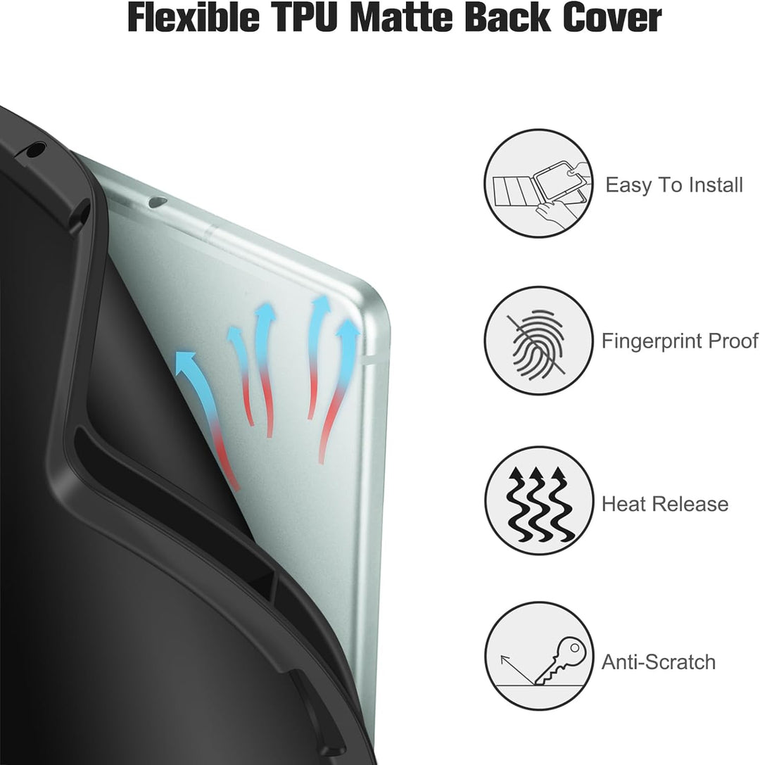 Fintie Hülle für Samsung Galaxy Tab S6 Lite 10.4 2022/2020 SM-P610/P613/P615/P619, Soft TPU Rückseit