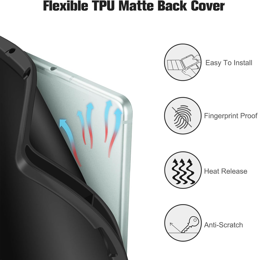 Fintie Hülle für Samsung Galaxy Tab S6 Lite 10.4 2024/2022/2020, Soft TPU Rückseite Gehäuse Schutzhü
