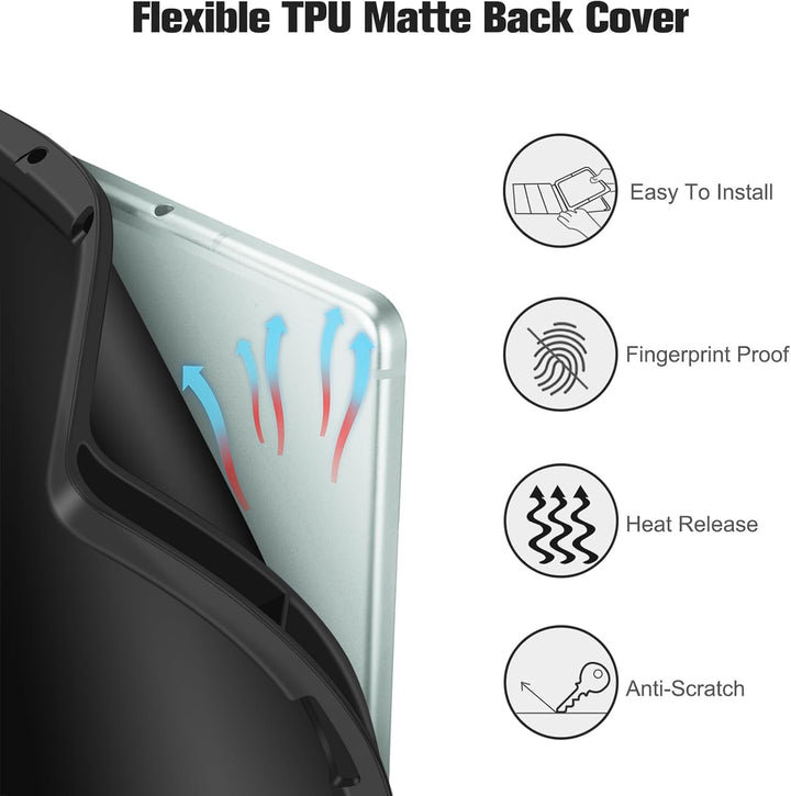 Fintie Hülle für Samsung Galaxy Tab S6 Lite 10.4 2024/2022/2020, Soft TPU Rückseite Gehäuse Schutzhü