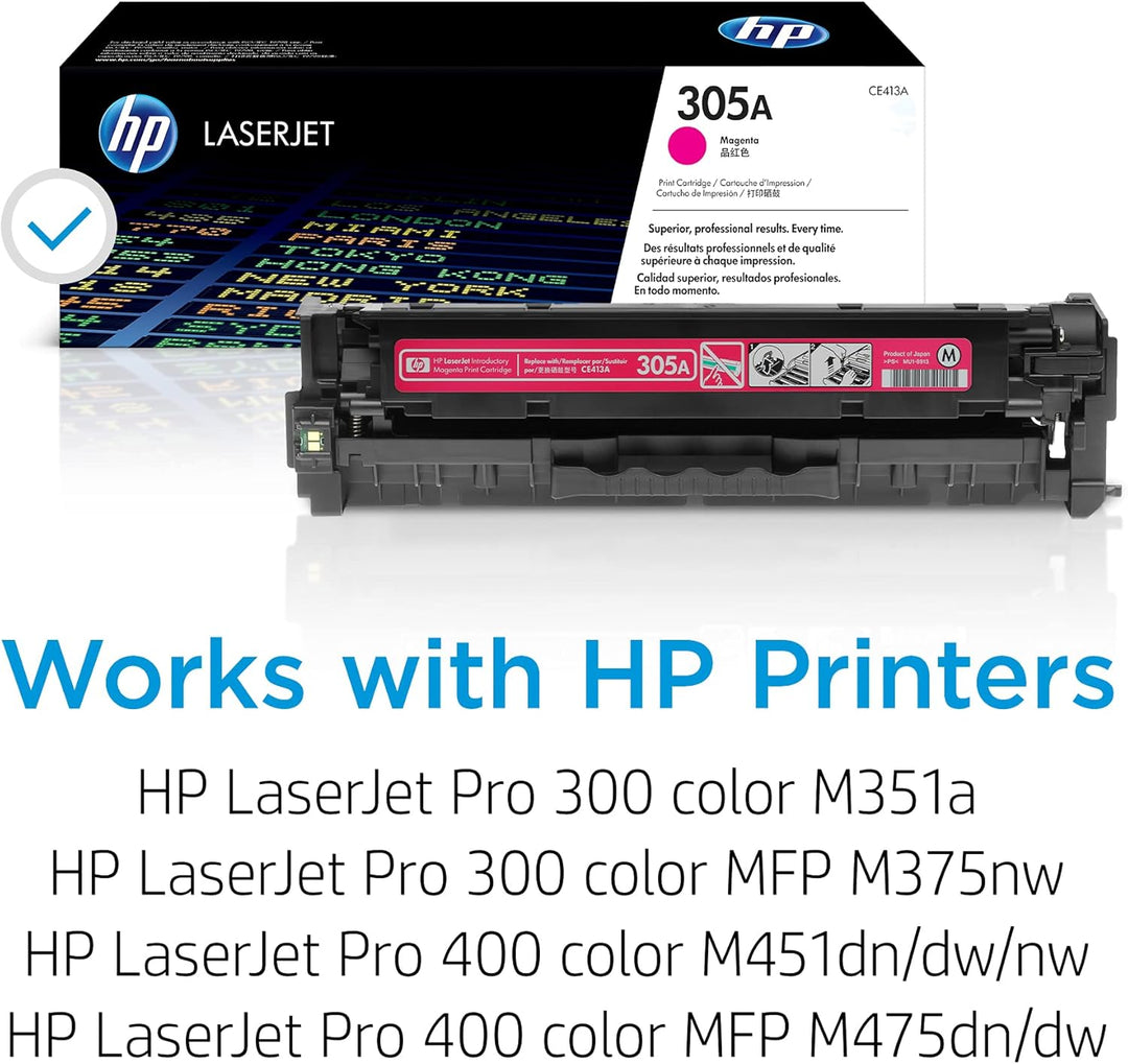 HP 305A (CE413A) Rot Original Toner für HP Laserjet Pro M351, M375nw, M451, M475, magenta